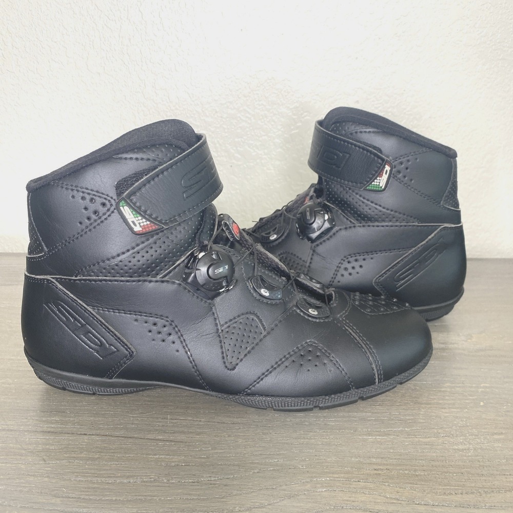Black Sidi Nitro Black Boots Men's 7.5 Motorcycle Biker